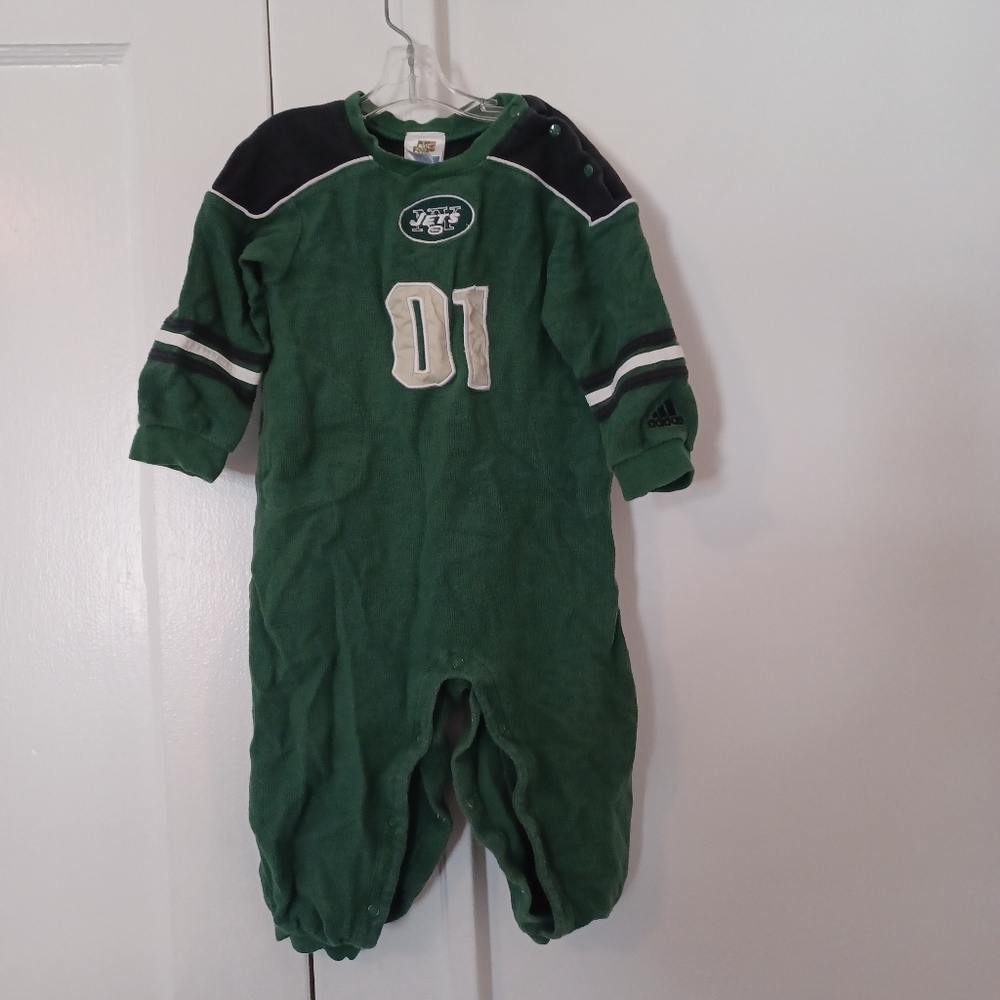 JETS NFL ADIDAS football romper onesie